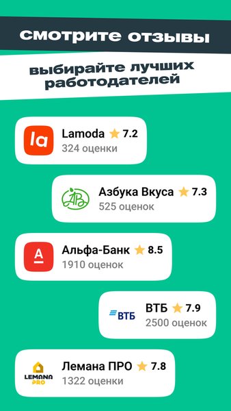 SuperJob: работа и вакансии — Работа, скриншот интерфейса 4