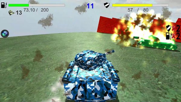 Tank Attack — Военные, скриншот интерфейса 5