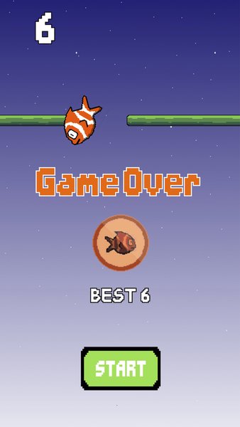 Falling Fish — Аркады, скриншот интерфейса 3