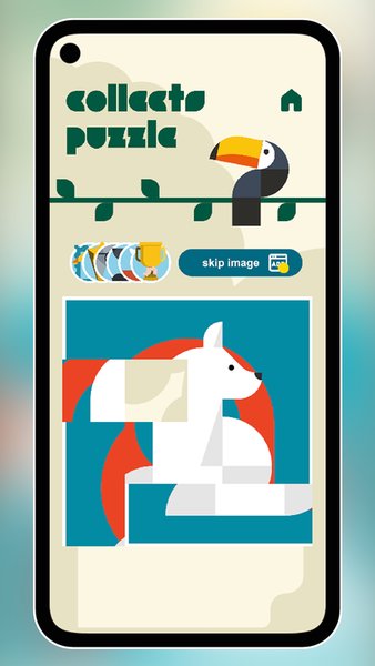 Sliding puzzle – Зооалфавит — Головоломки, скриншот интерфейса 3
