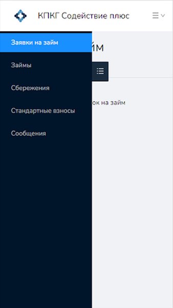 Содействие плюс — Финансы, скриншот интерфейса 2