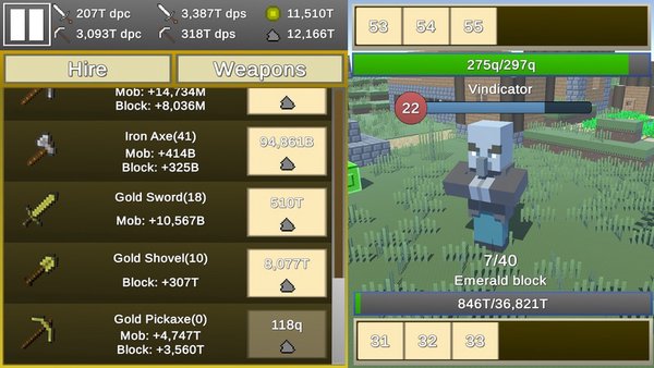MineClicker — Аркады, скриншот интерфейса 7