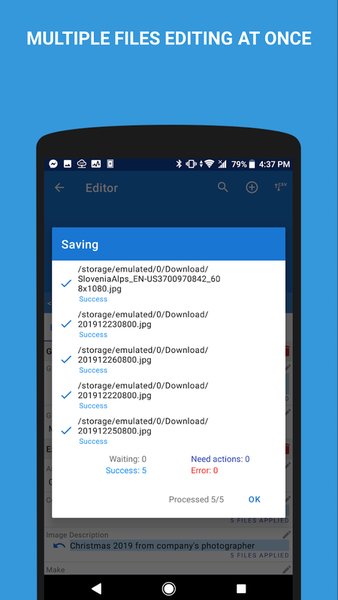 EXIF Pro - ExifTool Metadata for Android — Фотография, скриншот интерфейса 6