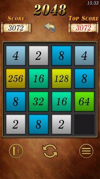 2048 Расширенная — Головоломки, скриншот интерфейса 1