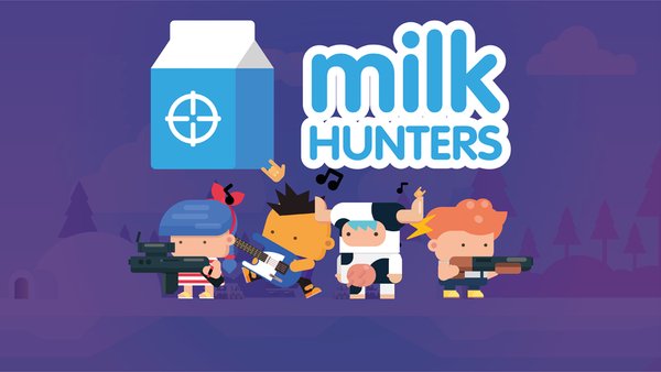 Milk hunters: flat shooter — Детские, скриншот интерфейса 1