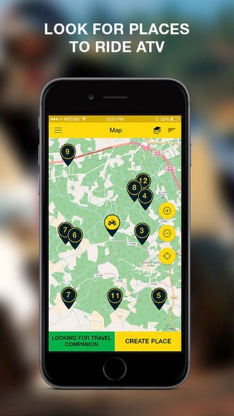 Quadmaps маршруты для квадроциклов — Карты и навигация, скриншот интерфейса 3