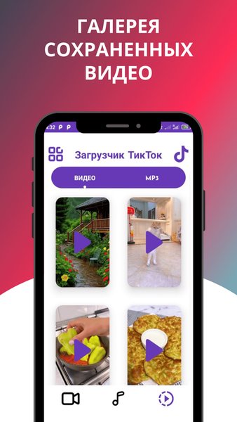 Скачать из Тик Ток видео и музыку. Загрузчик ТикТок — Инструменты, скриншот интерфейса 6