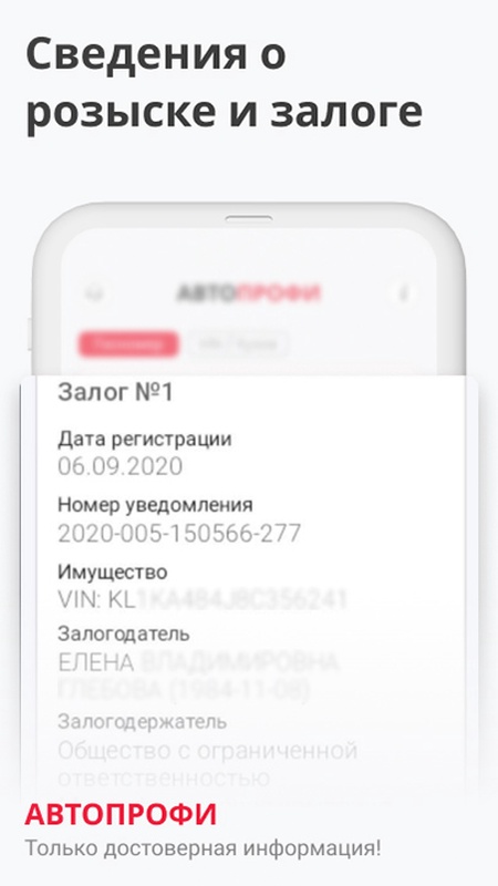База ГИБДД - проверка авто — Автомобили и транспорт, скриншот интерфейса 2