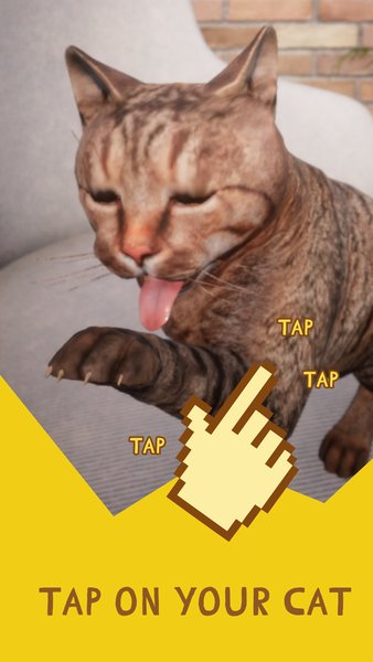 Cat Clicker 3D — Аркады, скриншот интерфейса 2
