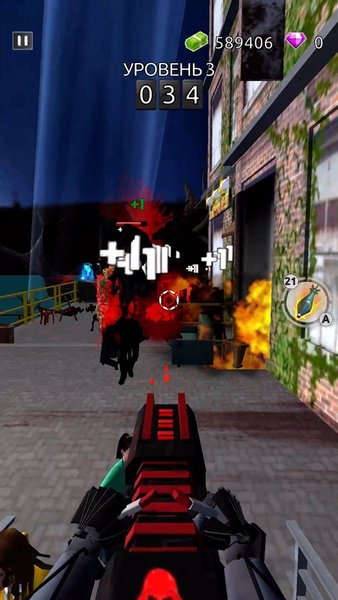Escape from zombies — Шутеры, скриншот интерфейса 3