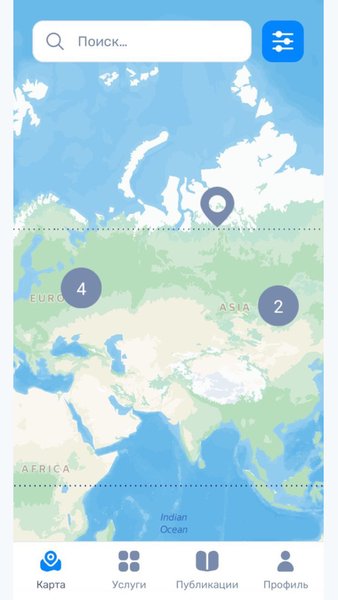 ЭтноКомбо — Путешествия, скриншот интерфейса 3