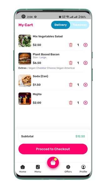 Nastasia FoodDeli — Еда и напитки, скриншот интерфейса 4