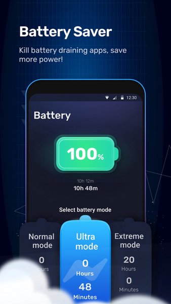 Fast Cleaner & CPU Cooler - System booster — Инструменты, скриншот интерфейса 3