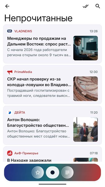  Новости Приморья — Новости и журналы, скриншот интерфейса 2