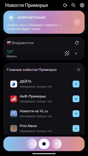  Новости Приморья — Новости и журналы, скриншот интерфейса 6