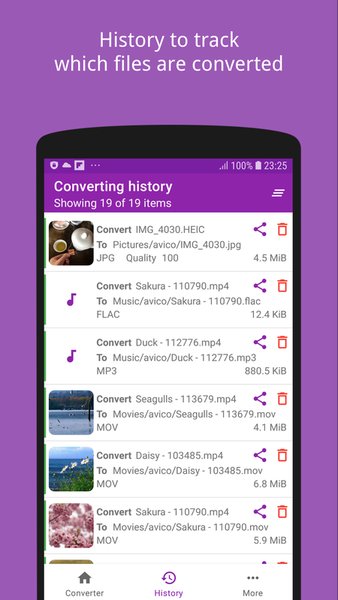Avico - Audio Video Image Converter — Музыка и аудио, скриншот интерфейса 4