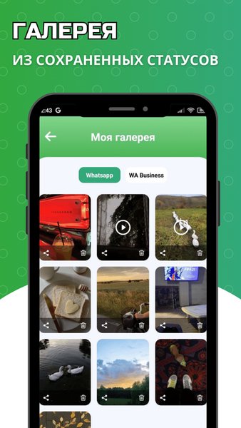 Статусы WhatsApp - скачать статусы из ватсап — Социальные, скриншот интерфейса 4