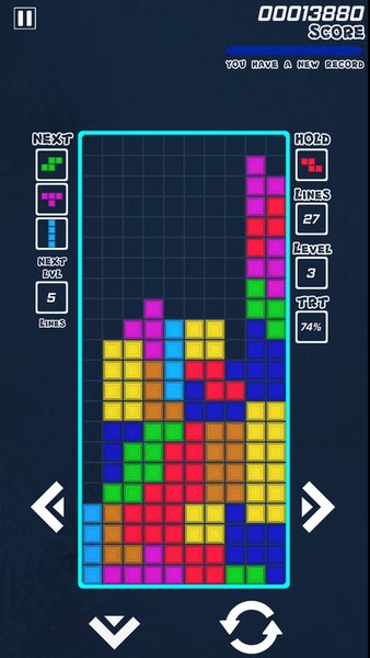 Tetris Classic — Головоломки, скриншот интерфейса 1