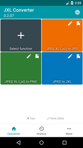 JXL (JpegXL) to JPEG Converter — Фотография, скриншот интерфейса 3