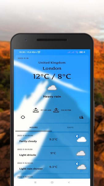  Weather LiApp - Weather — Погода, скриншот интерфейса 4