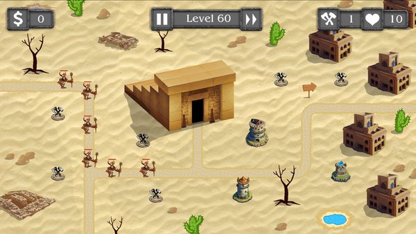 Tower Defense : Outlanders — Стратегии, скриншот интерфейса 4