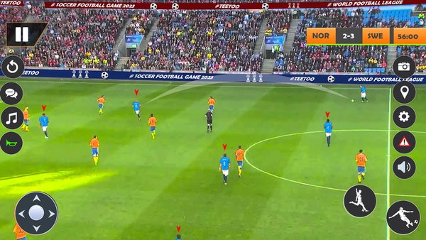 Football soccer game — Спортивные игры, скриншот интерфейса 4