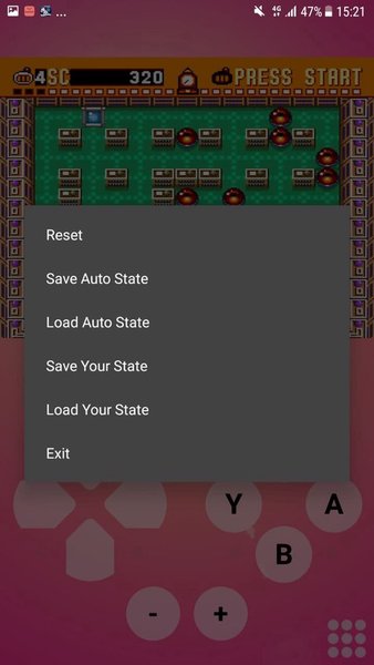 Bomberman — Стратегии, скриншот интерфейса 2
