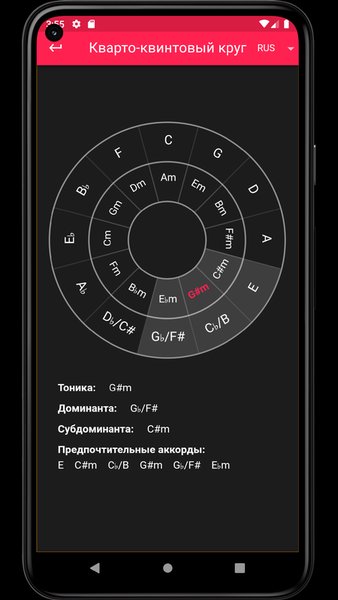 Musician Toolbox — Инструменты, скриншот интерфейса 3