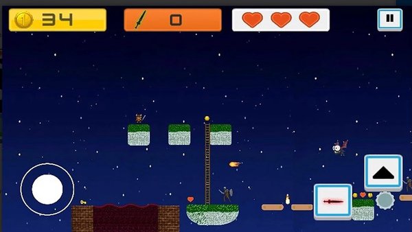 Темный путь 2D — Приключения, скриншот интерфейса 2
