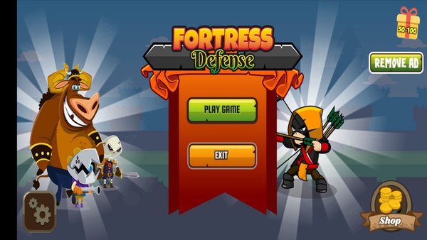 FORTRESS DEFENSE — Шутеры, скриншот интерфейса 2