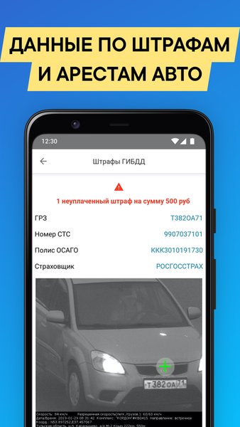 Проверка авто по базе ГИБДД РФ — Автомобили и транспорт, скриншот интерфейса 3