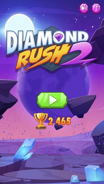 Diamond Rush — Аркады, скриншот интерфейса 1