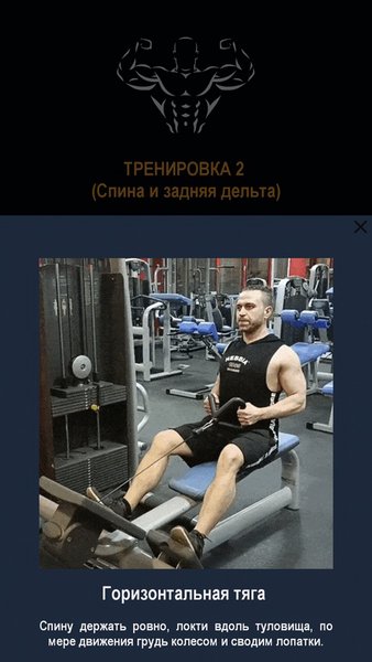 GYM PRO - Высокоэффективные программы тренировок — Здоровье и фитнес, скриншот интерфейса 3