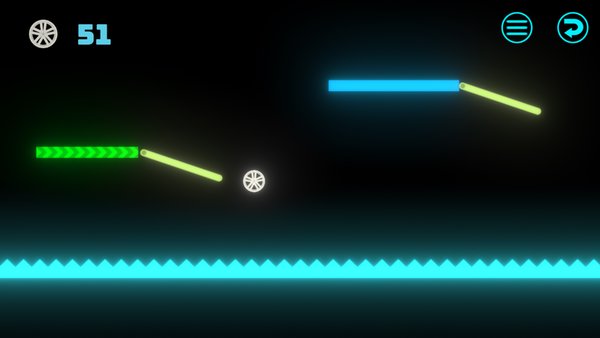 Neon Ball Platformer — Аркады, скриншот интерфейса 5