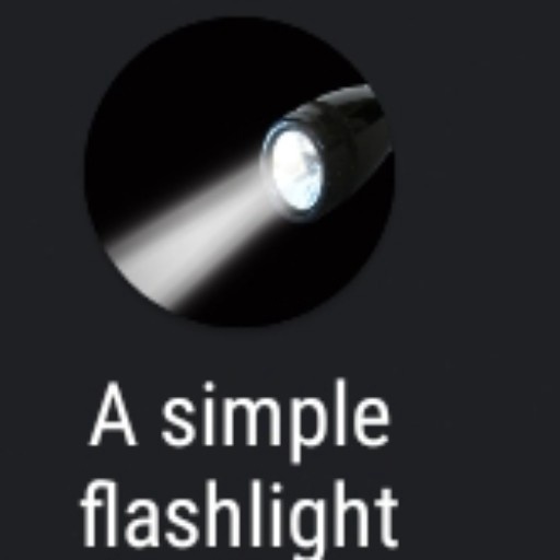 A simple flashlight