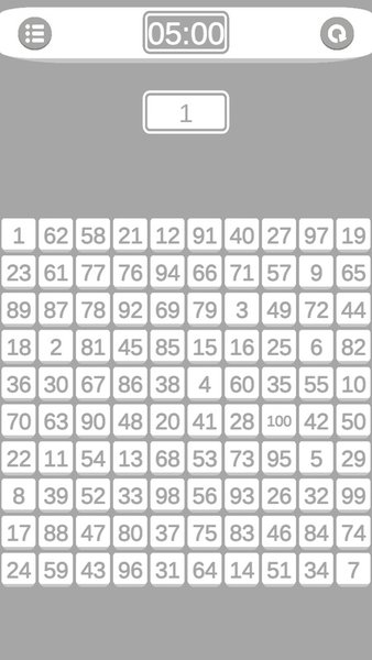 100 Numbers Challenge — Головоломки, скриншот интерфейса 4