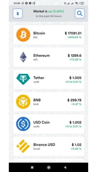 Crypto-native — Финансы, скриншот интерфейса 2