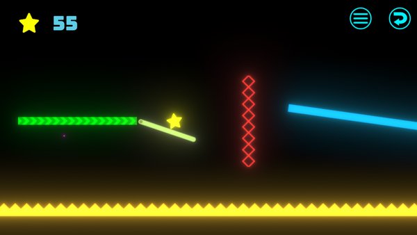 Neon Ball Platformer — Аркады, скриншот интерфейса 4