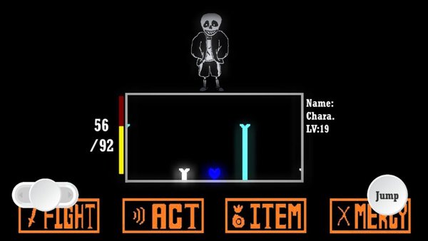 Undertale: Sans fight for Android — Аркады, скриншот интерфейса 1