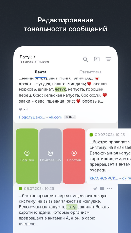 Brand Analytics — Бизнес, скриншот интерфейса 3