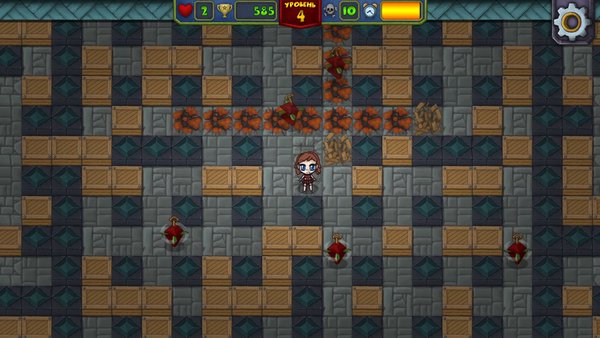 OMEGA BOMBER — Приключения, скриншот интерфейса 5