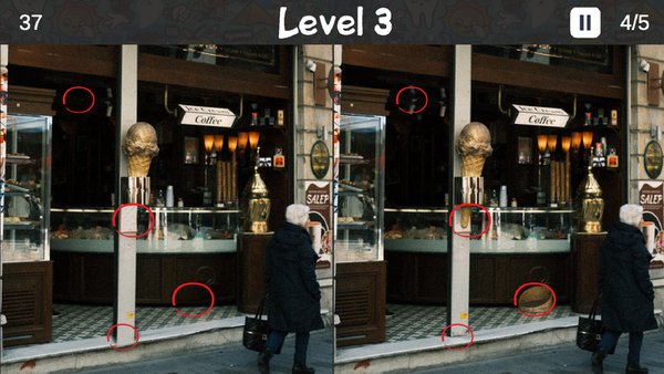 Difference Finder — Головоломки, скриншот интерфейса 2