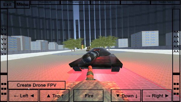 FPV drone vs tanks — Симуляторы, скриншот интерфейса 2