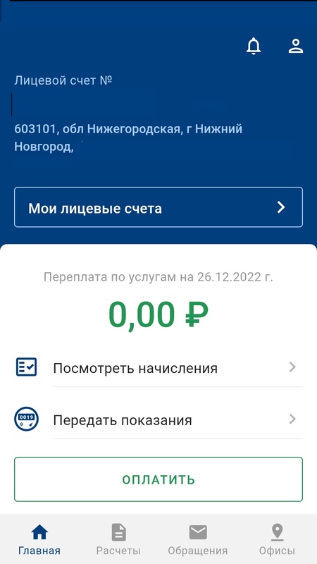 ВЭС ЛК — Социальные, скриншот интерфейса 7