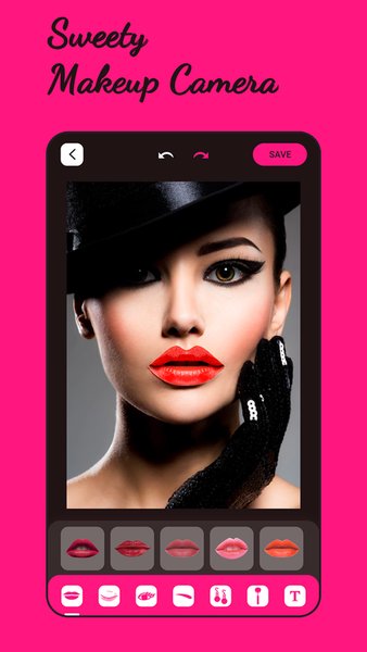 Sweety Makeup Camera — Персонализация, скриншот интерфейса 2