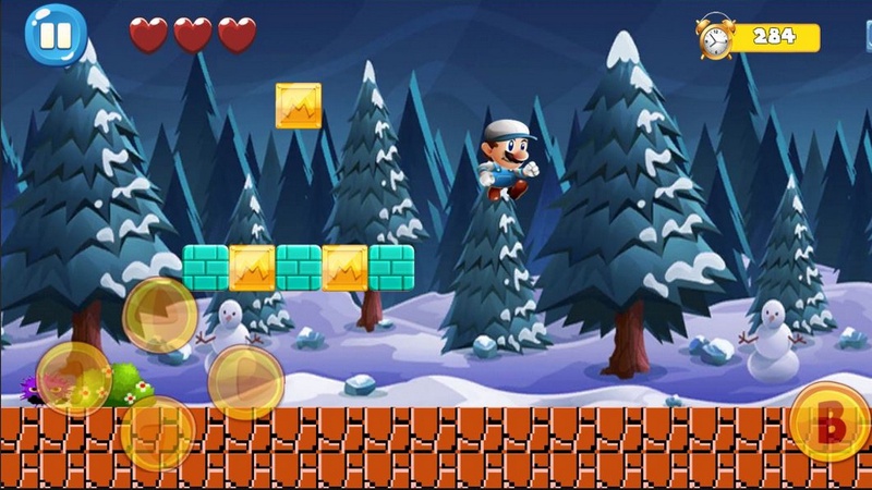 Super Bino Go : Super Bob's — Приключения, скриншот интерфейса 4
