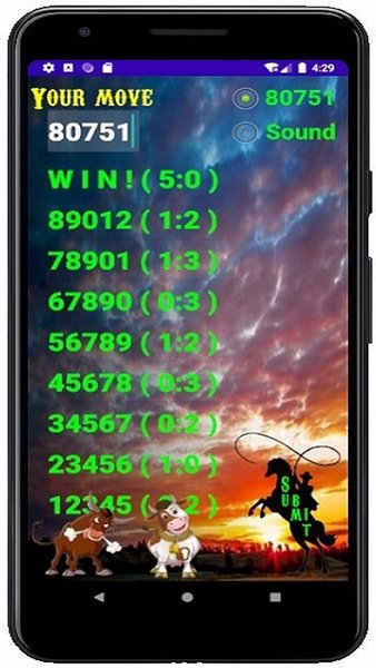 LuckyCowboy — Головоломки, скриншот интерфейса 3