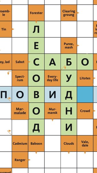 Сканворд.ру журнал — Словесные игры, скриншот интерфейса 6