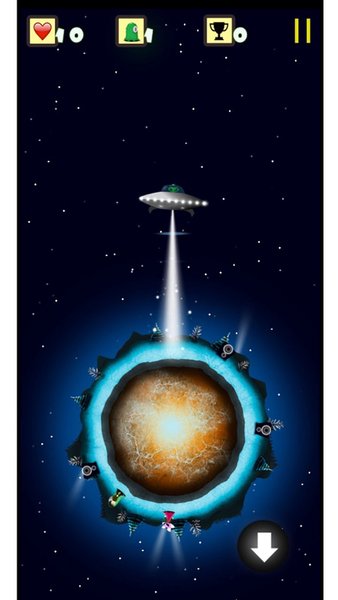 Alien UFO 4- Alien Party — Инди, скриншот интерфейса 5