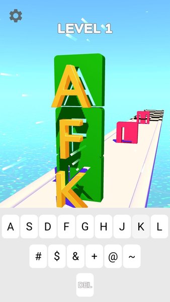 Type Runner — Аркады, скриншот интерфейса 4